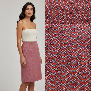 Vtg 60s handmade stretch midi skirt